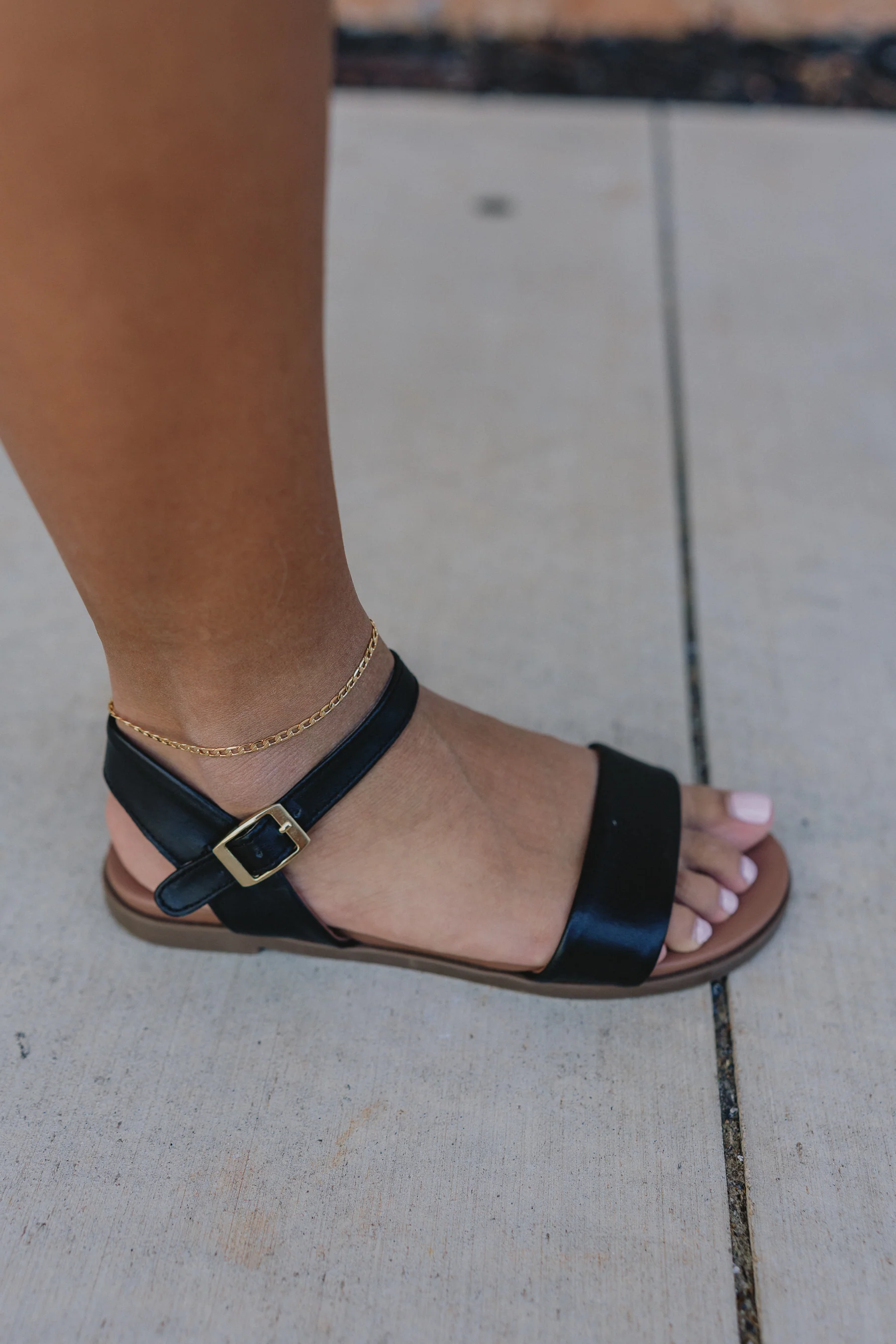 Laila Gold Chain Anklet - Image 2