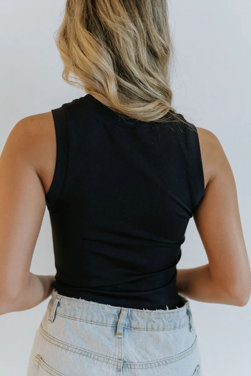 A Classic Black Bodysuit - Image 5