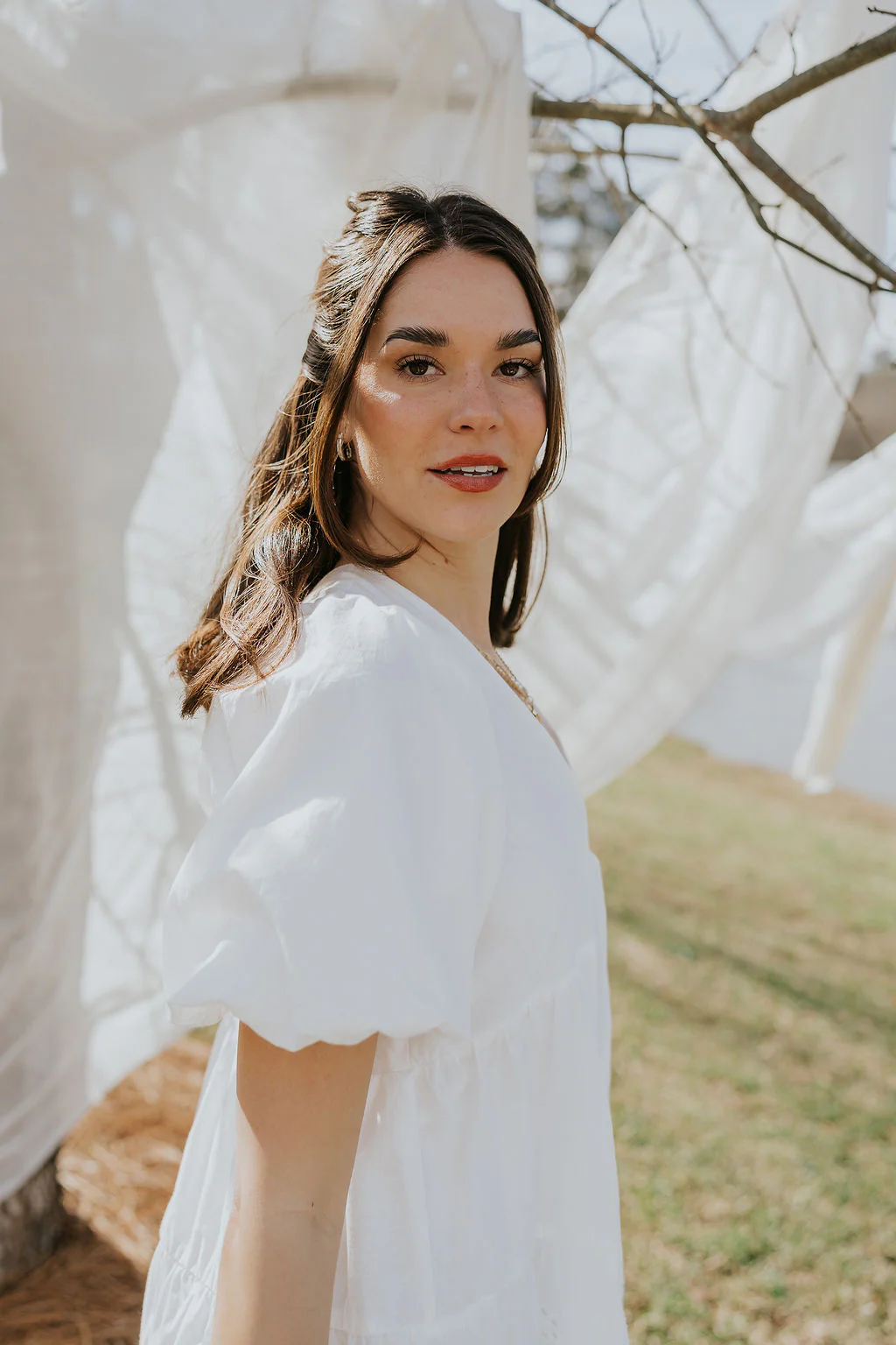 Madeline White Eyelet Romper - Image 5