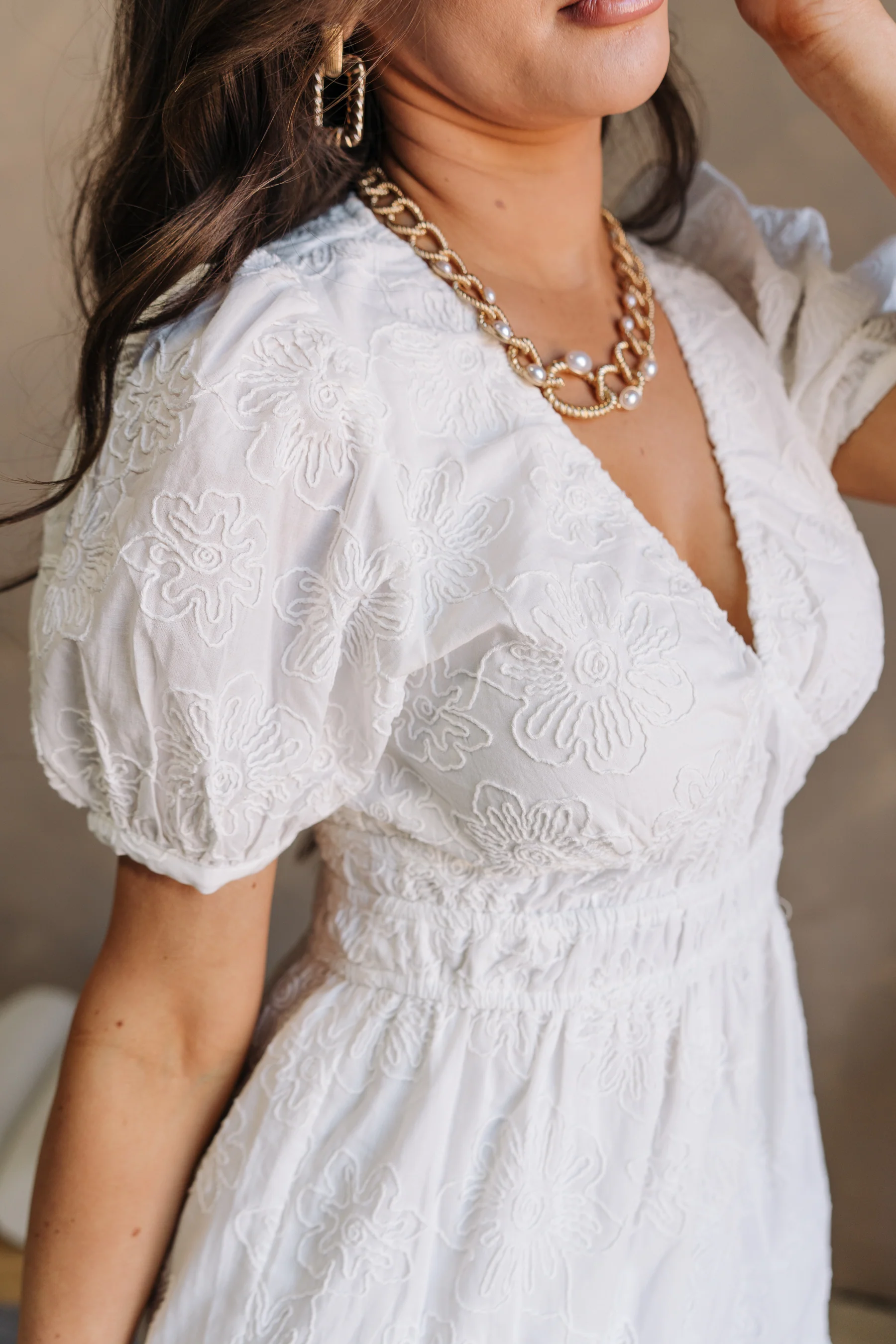 Abigail White Floral Mini Dress - Image 5