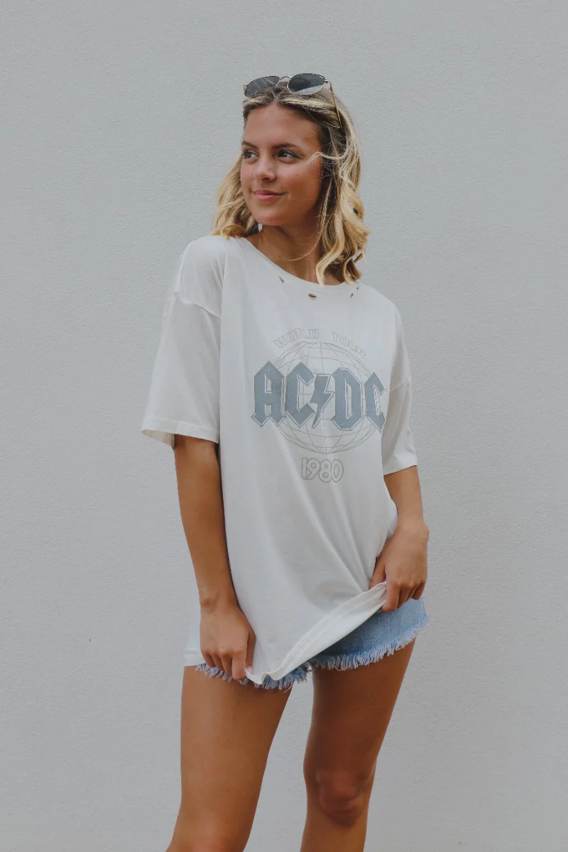 AC/DC: World Tour 1980 Graphic Tee - Image 3