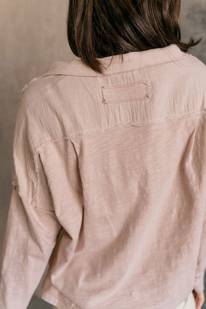 Ada Dusty Rose Long Sleeve Top - Image 9