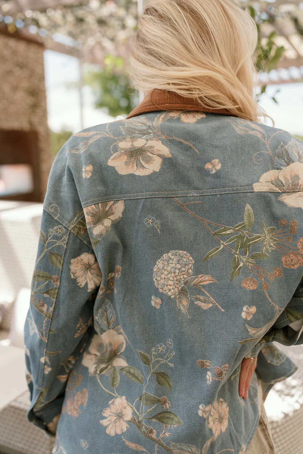 Adalyn Light Denim & Floral Barn Jacket - Image 10