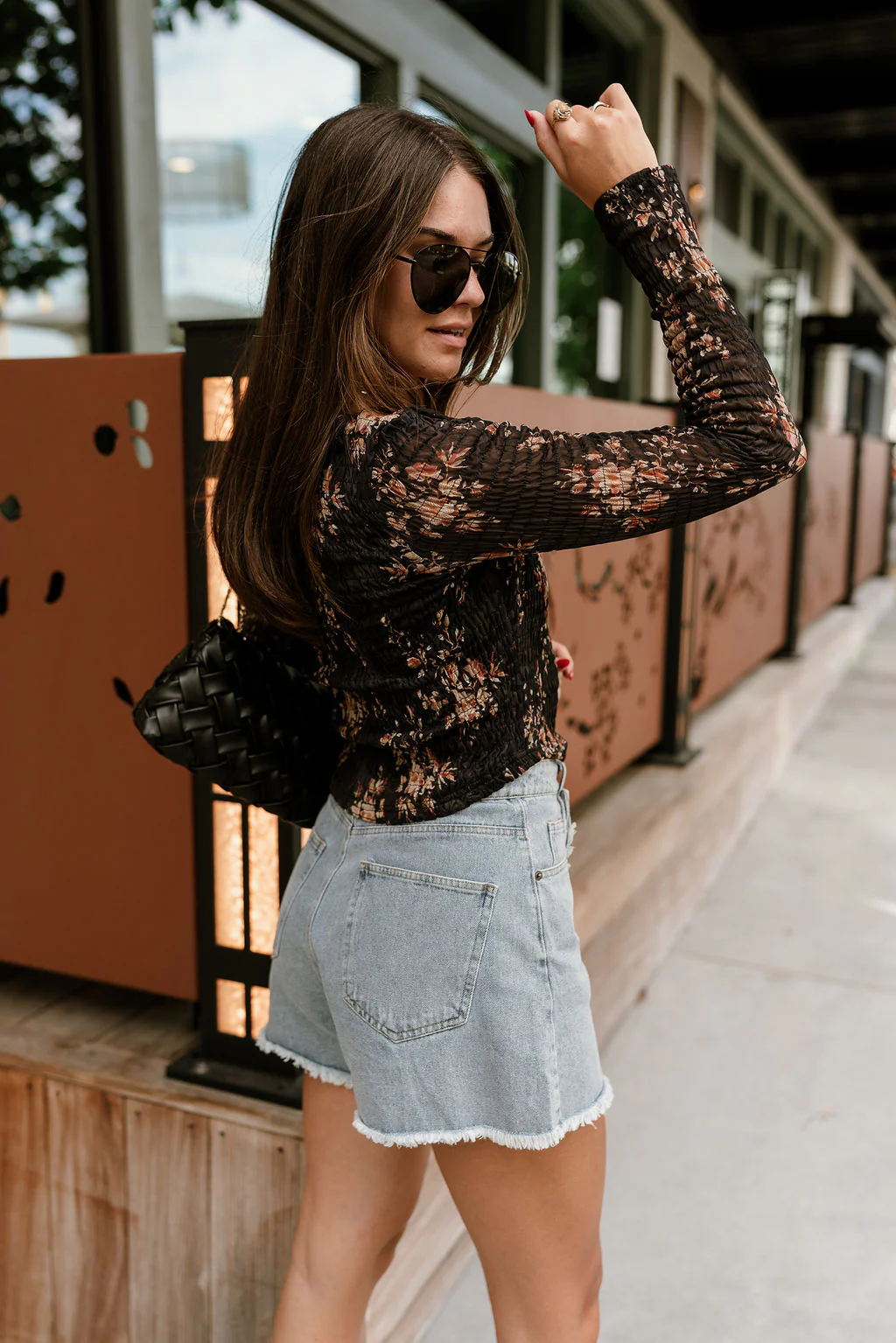 Addison Floral Smocked Long Sleeve Top - Image 17