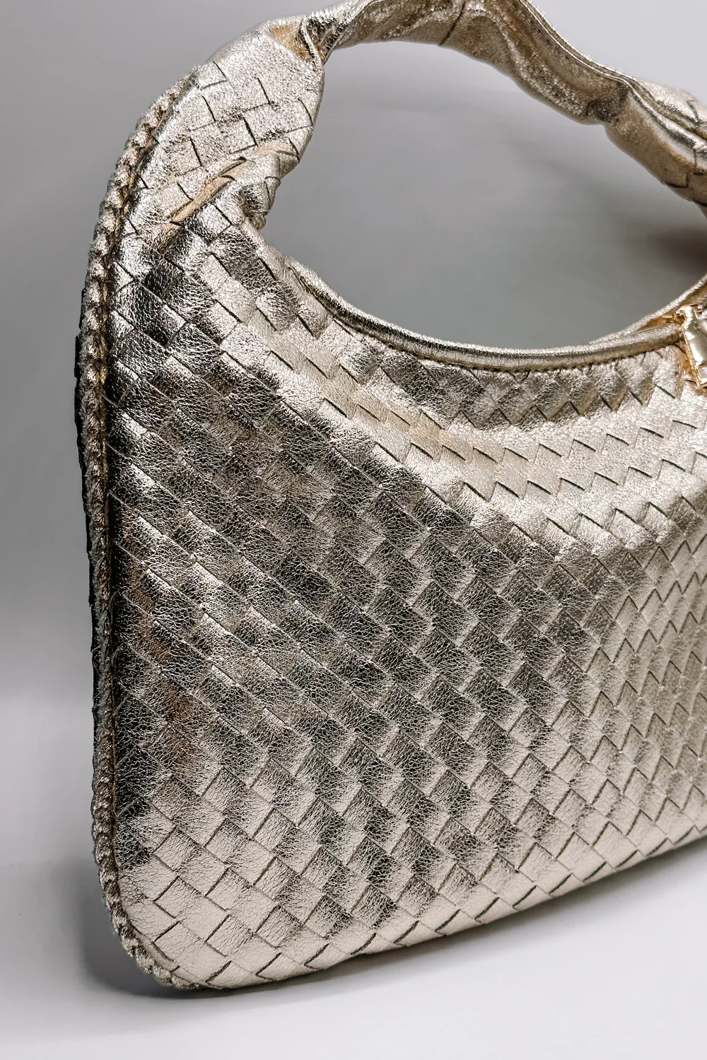 Adela Gold Woven Purse - Image 2