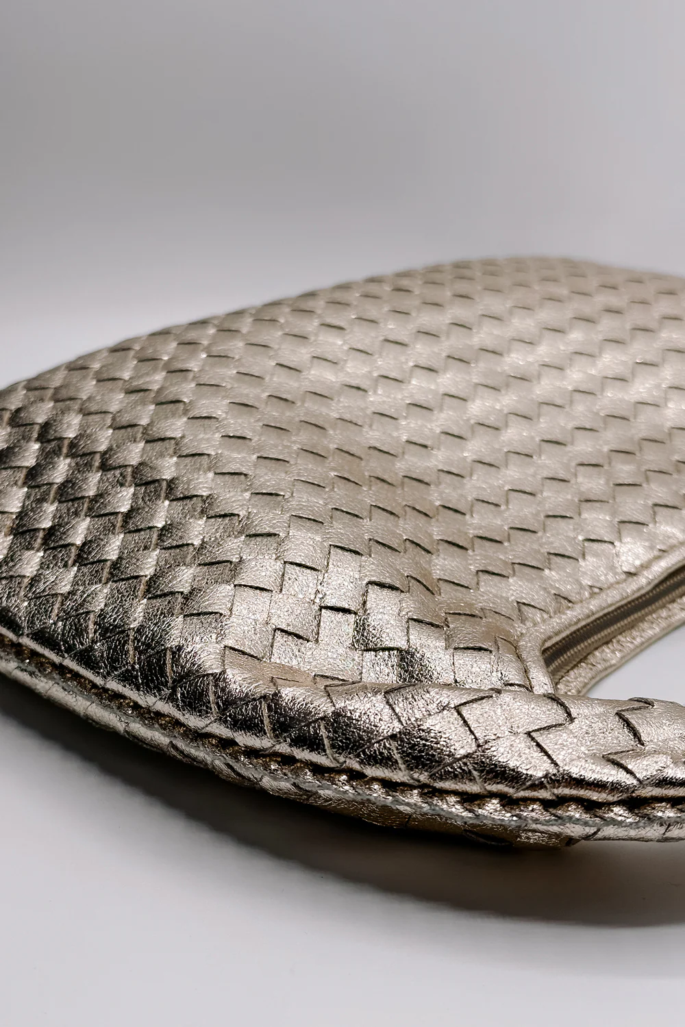 Adela Gold Woven Purse - Image 4