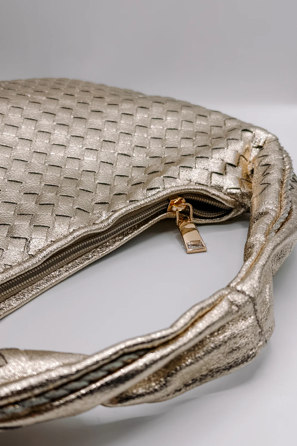 Adela Gold Woven Purse - Image 5