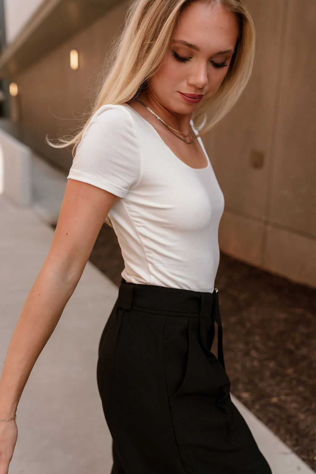 Alaina Ivory Short Sleeve Top - Image 3