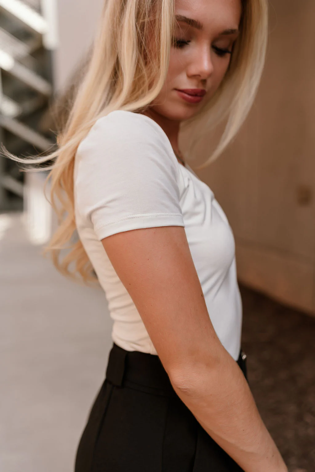 Alaina Ivory Short Sleeve Top - Image 6