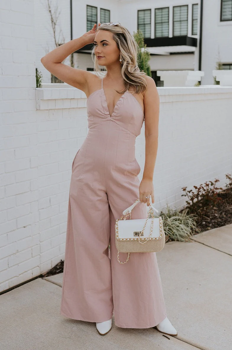 Aleah Mauve Pink Sleeveless Jumpsuit - Image 5