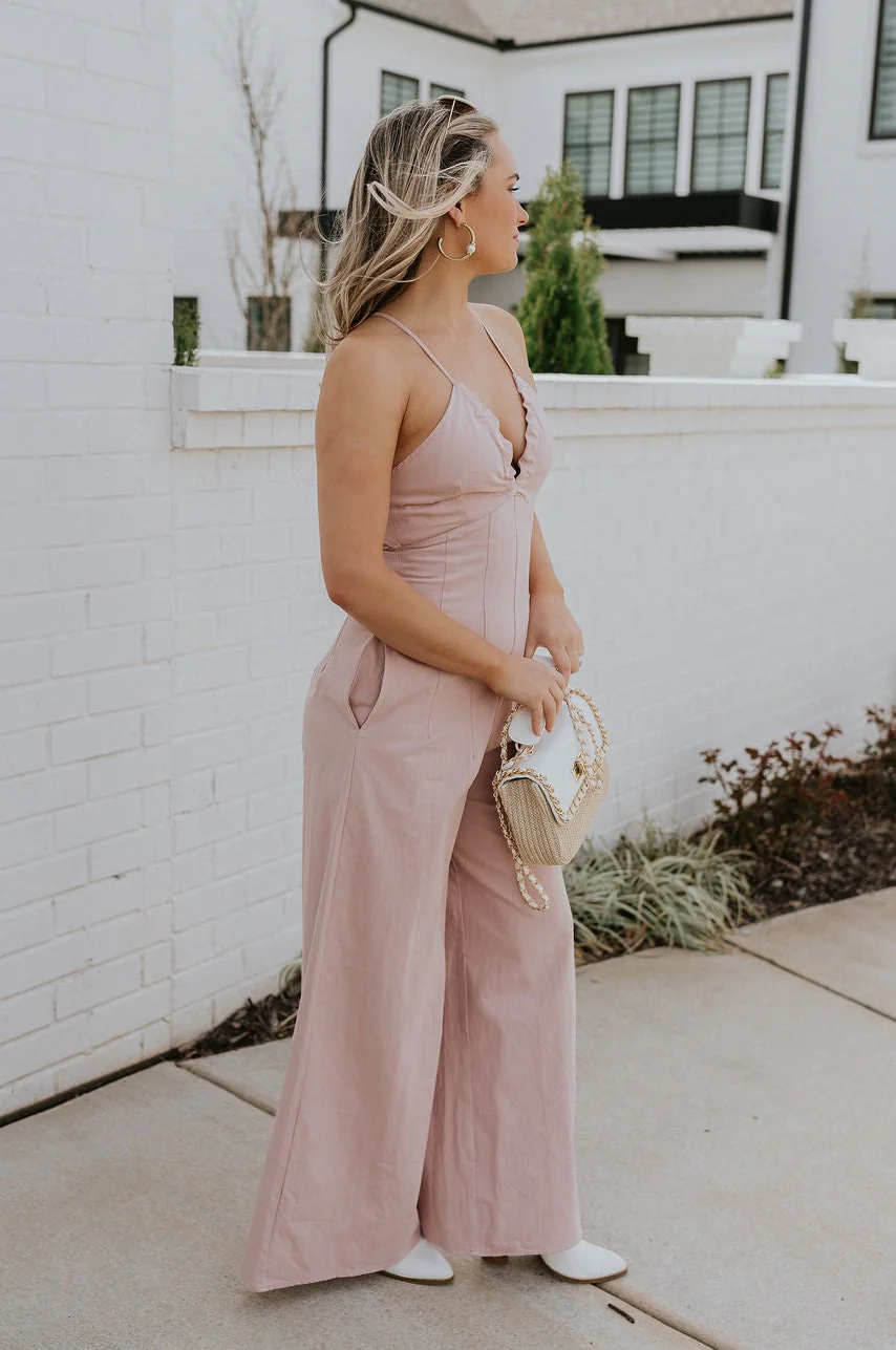 Aleah Mauve Pink Sleeveless Jumpsuit - Image 7