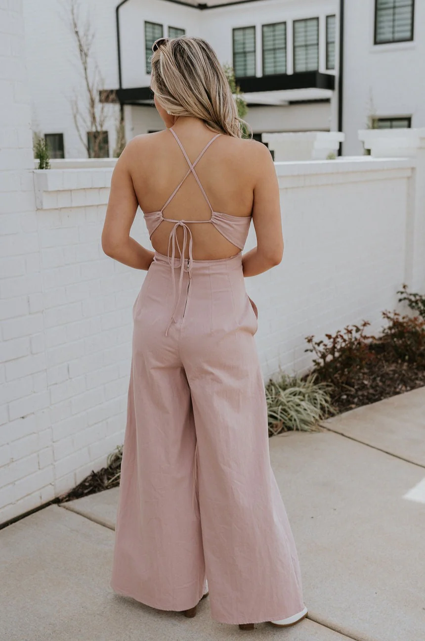 Aleah Mauve Pink Sleeveless Jumpsuit - Image 8