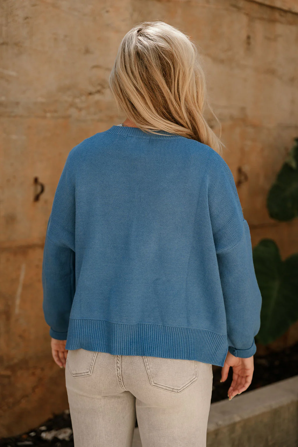 Aleena Blue Knit Sweater - Image 4