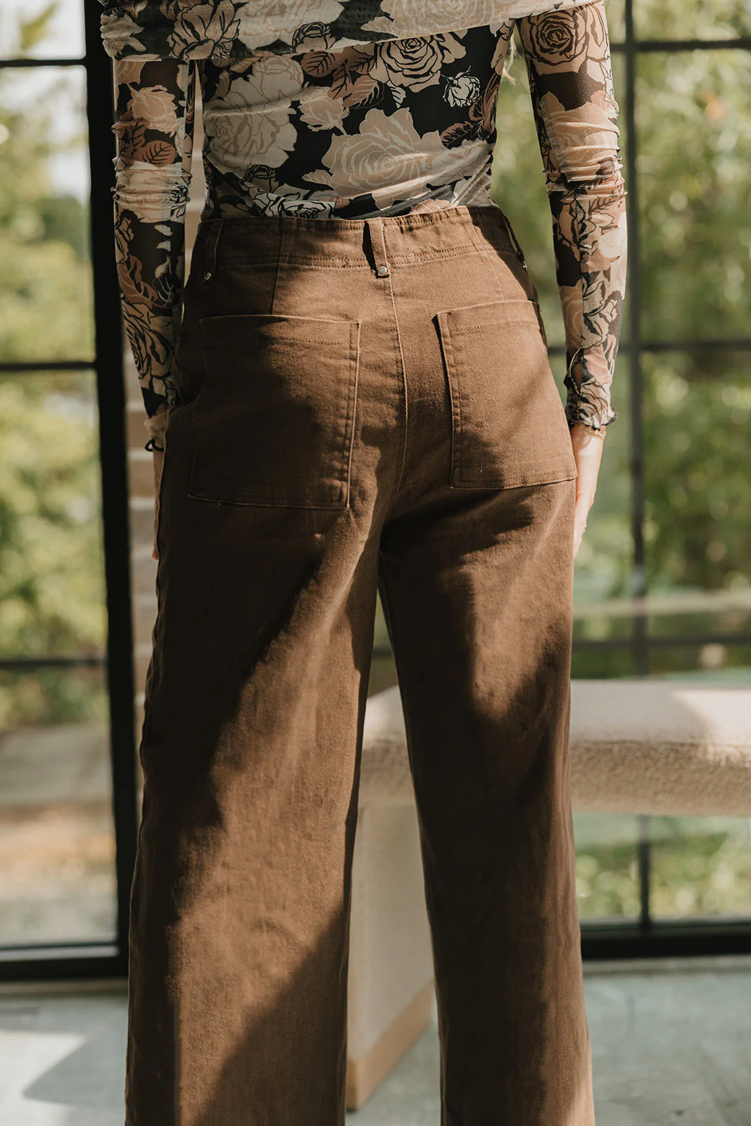 Alexandra Brown Wide Leg Pants - Image 7