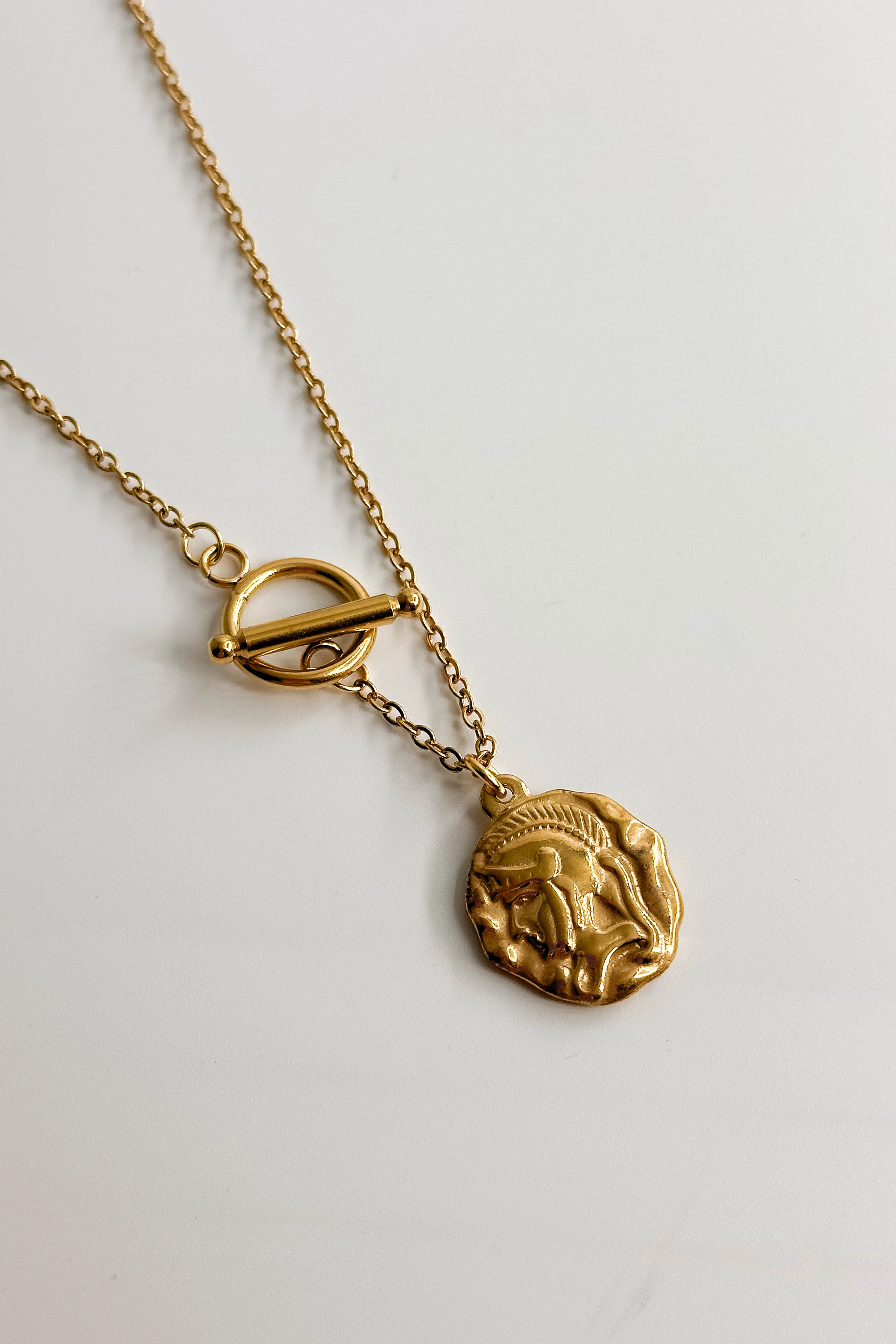 Alexandra Gold Medallion Necklace