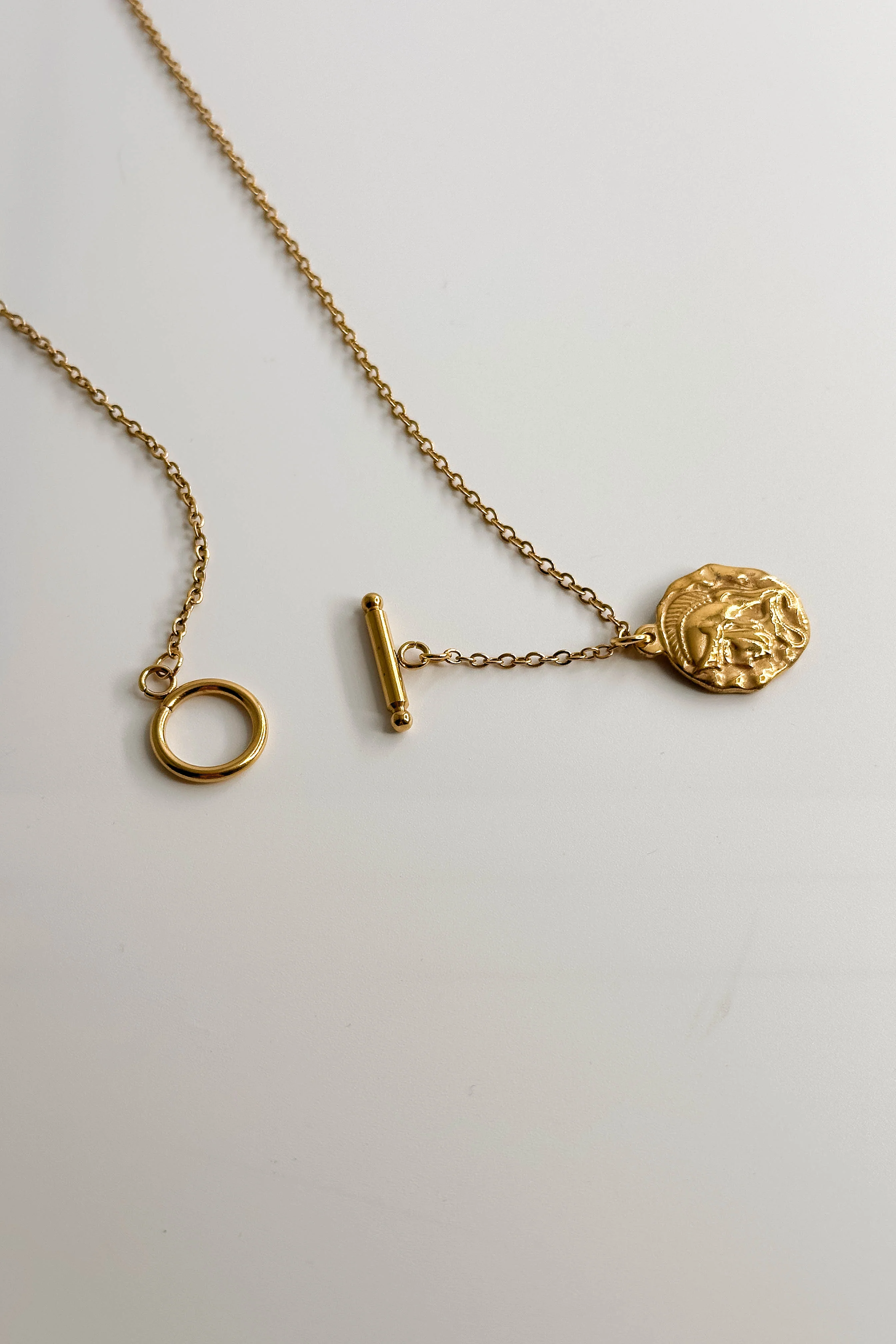 Alexandra Gold Medallion Necklace - Image 2