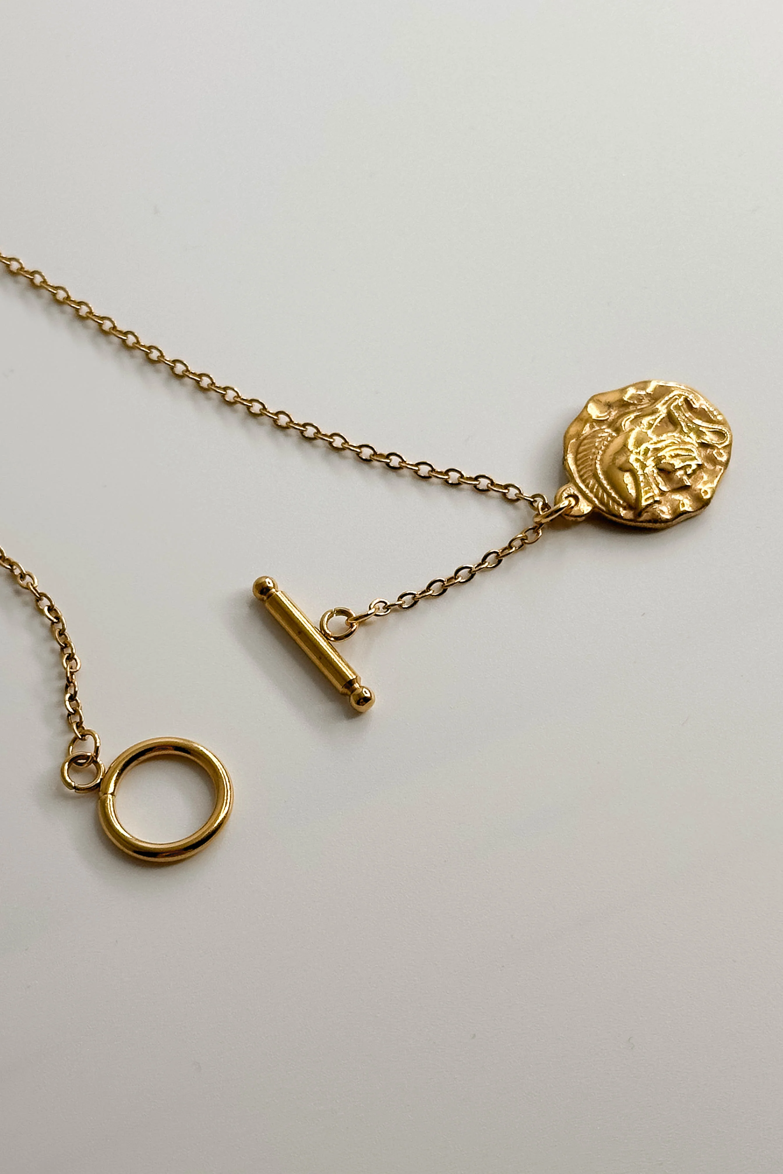 Alexandra Gold Medallion Necklace - Image 3