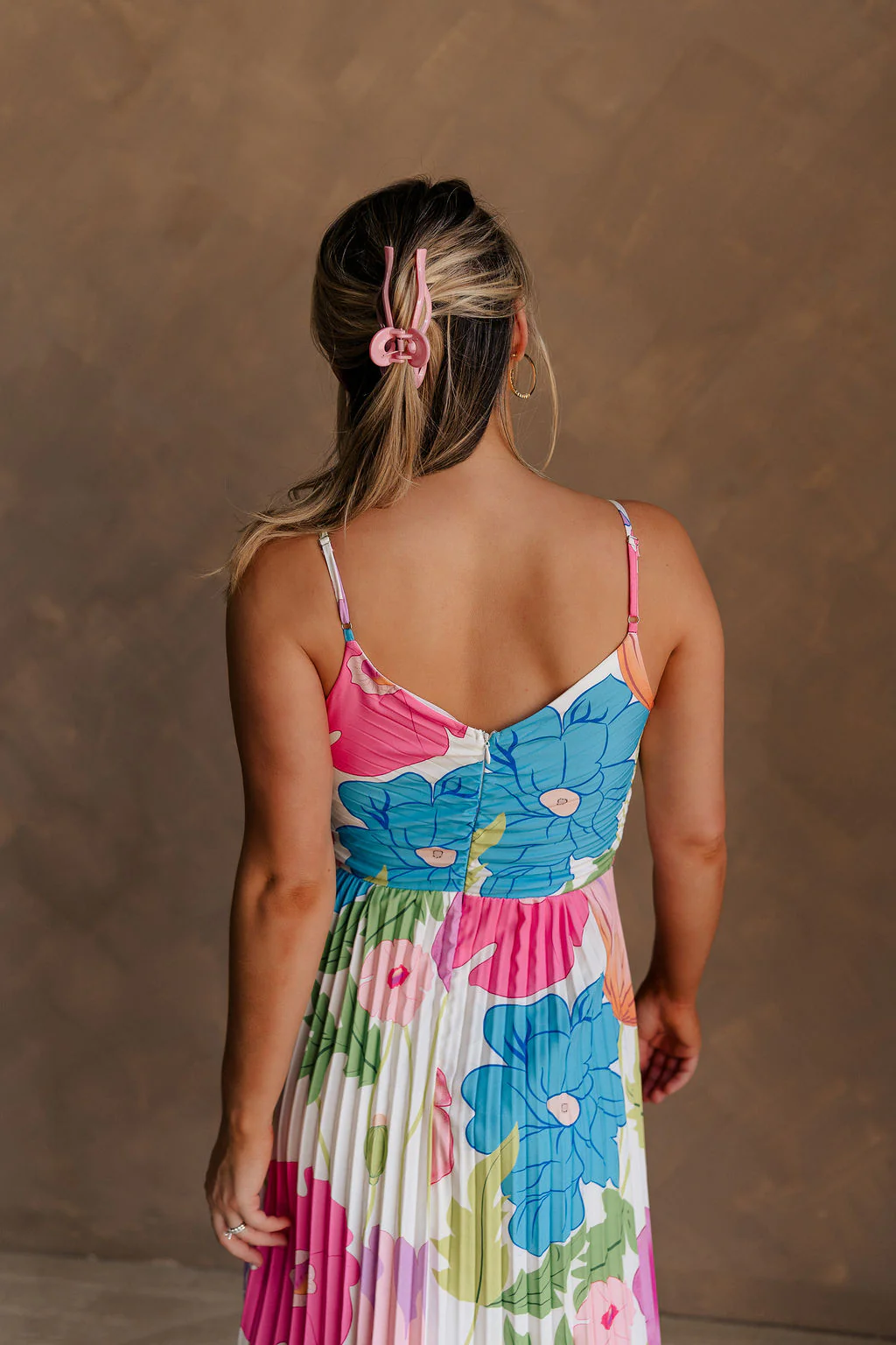 Alia Pleated Floral Maxi Dress - Image 6