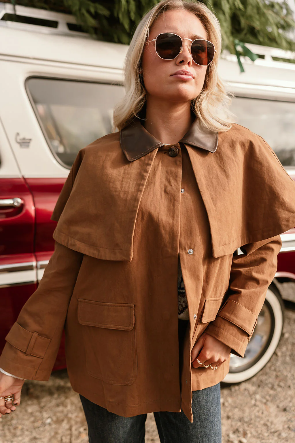 Alice Brown Poncho Jacket - Image 2