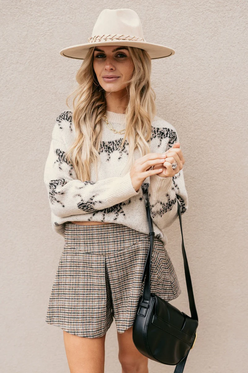 Alice Cream & Black Leopard Long Sleeve Sweater - Image 3