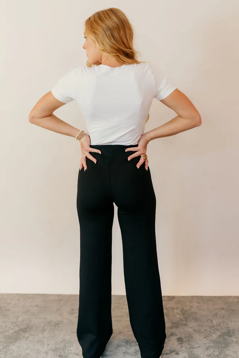 Aluna Black Flared Leggings - Image 5