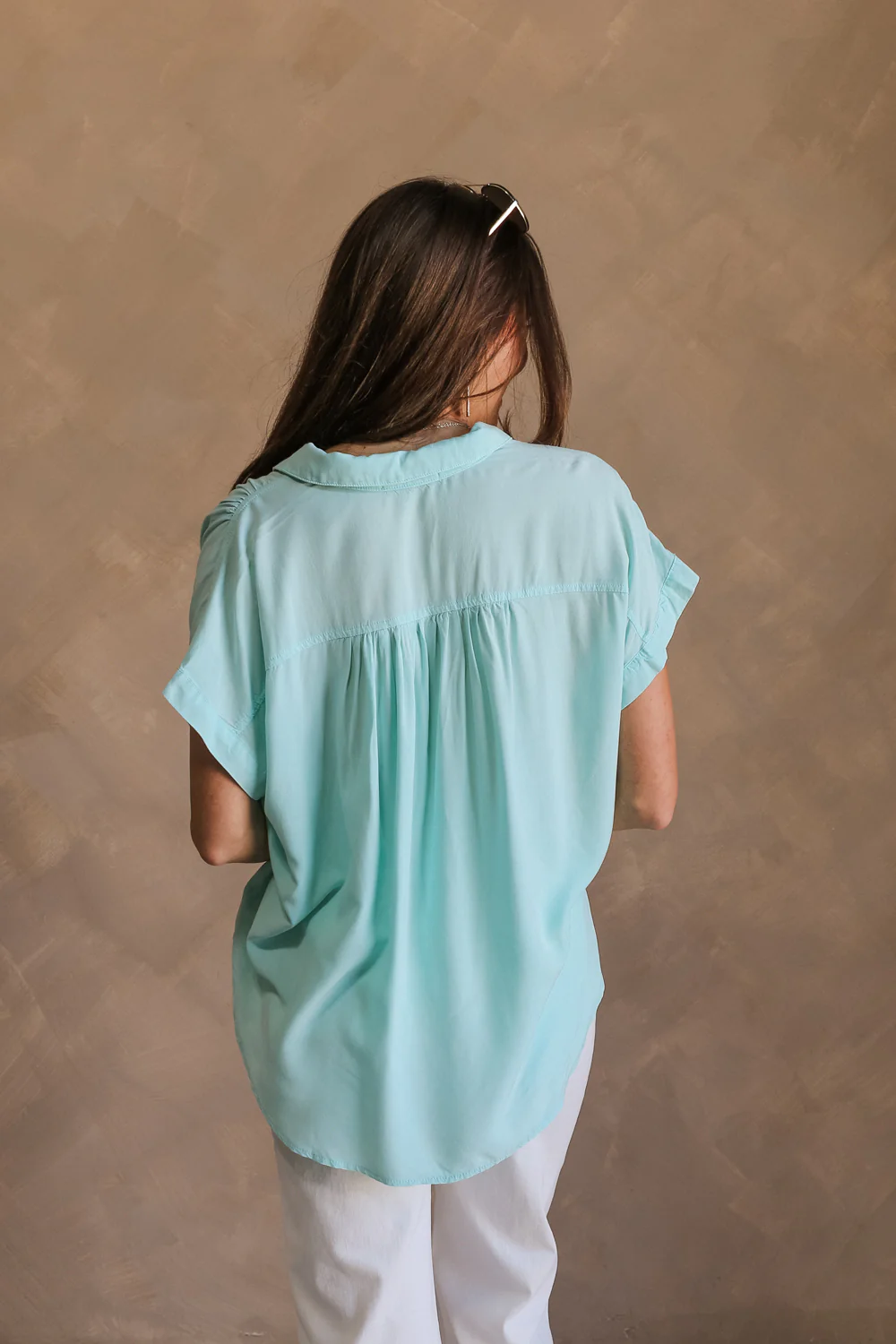 Amalia Collared Short Sleeve Top - Image 15