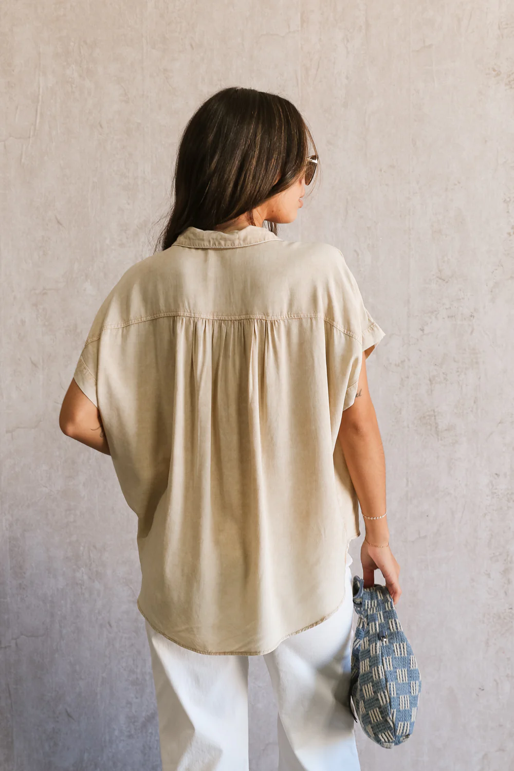 Amalia Collared Short Sleeve Top - Image 5