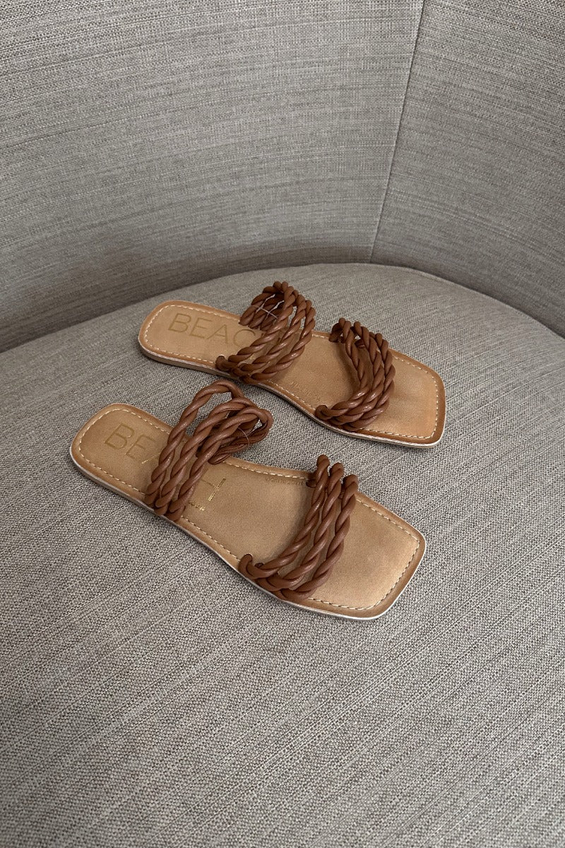 Beach by Matisse Amalia Flat Sandal in Tan - Image 2