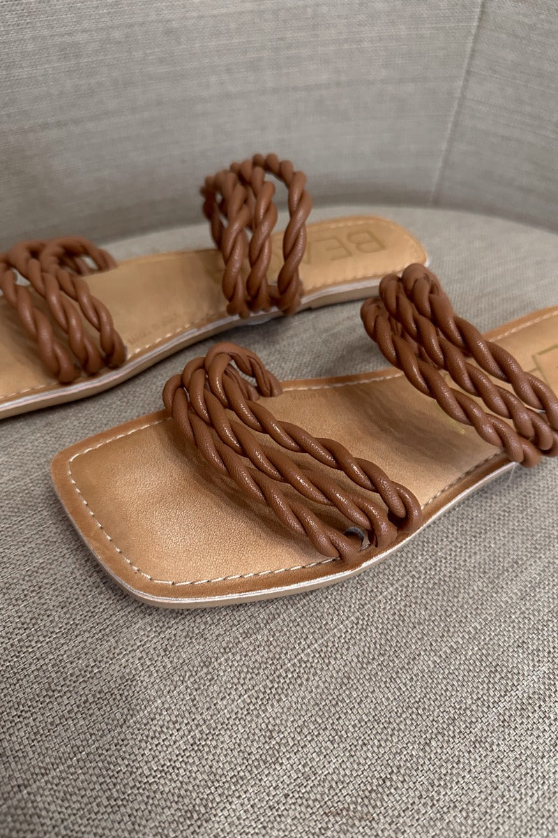 Beach by Matisse Amalia Flat Sandal in Tan - Image 4