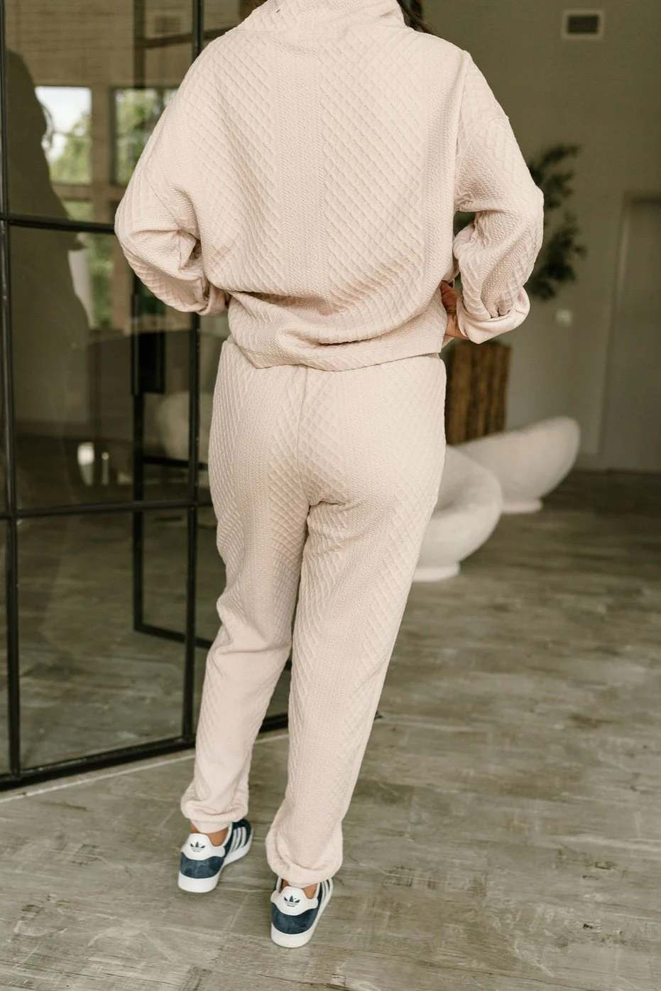 Amanda Beige Jogger Pants - Image 5