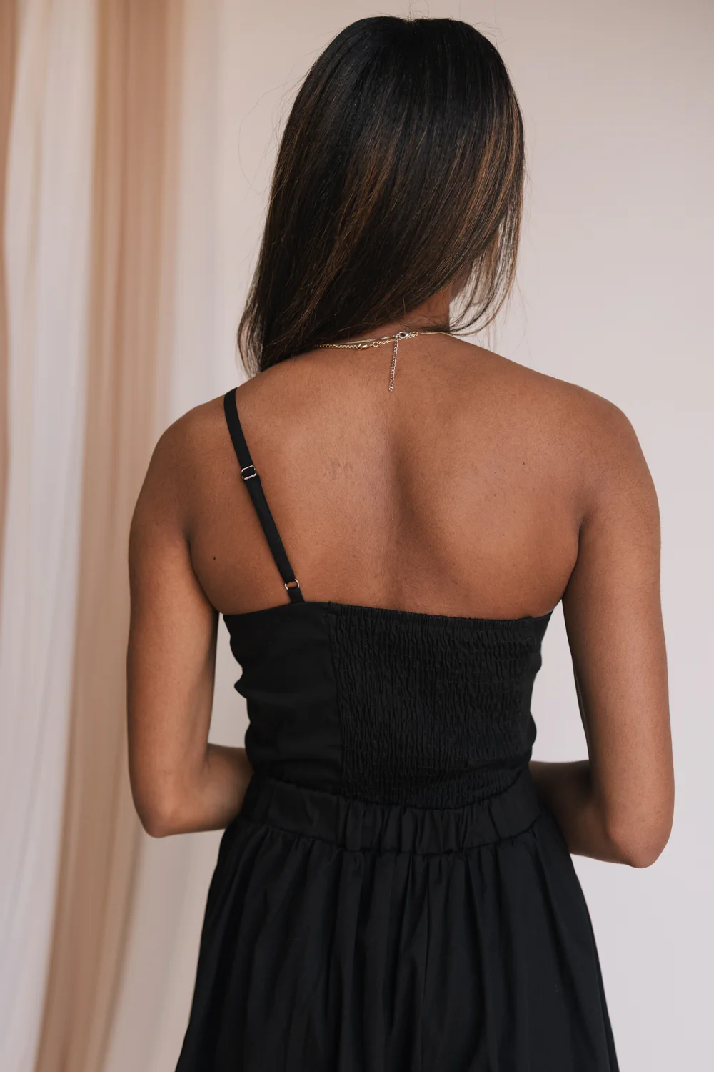 Amara Black Bow Cutout Midi Dress - Image 6