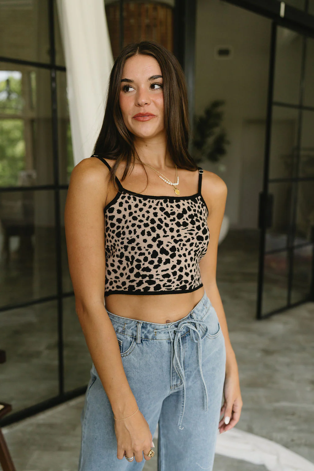 Analise Cheetah Print Sweater Set - Image 3