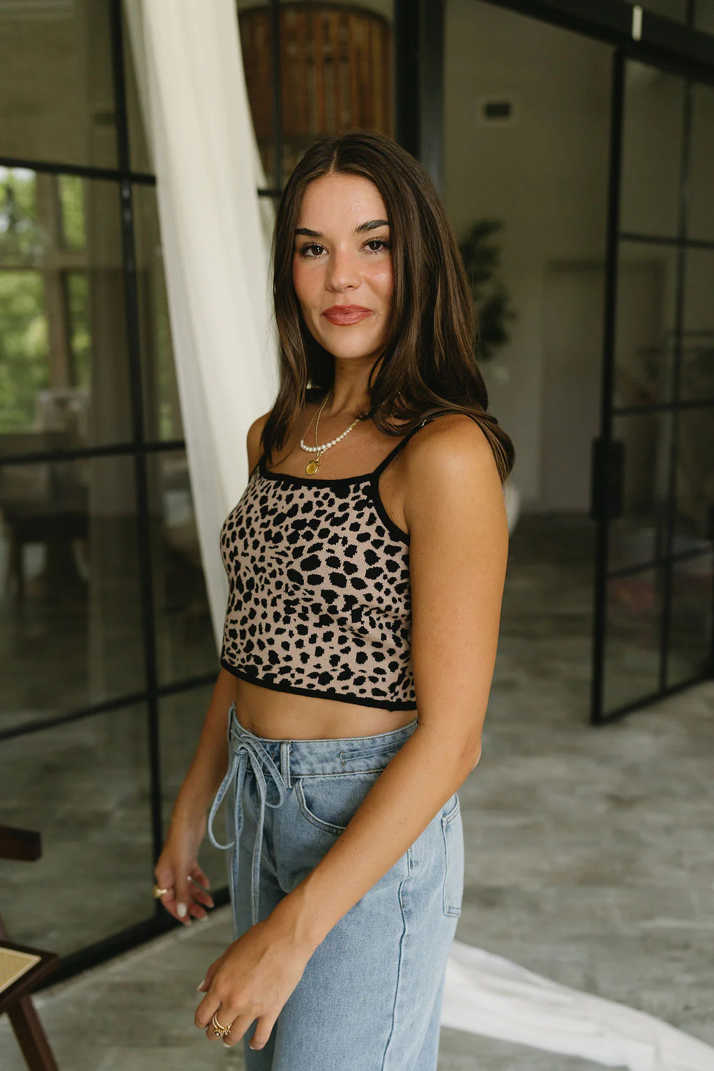 Analise Cheetah Print Sweater Set - Image 4