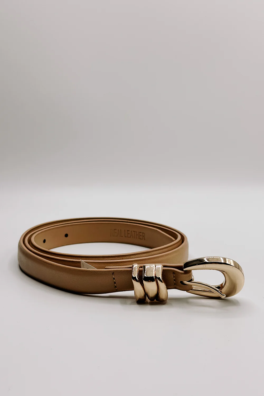 Angelina Skinny Leather Belt - Image 2