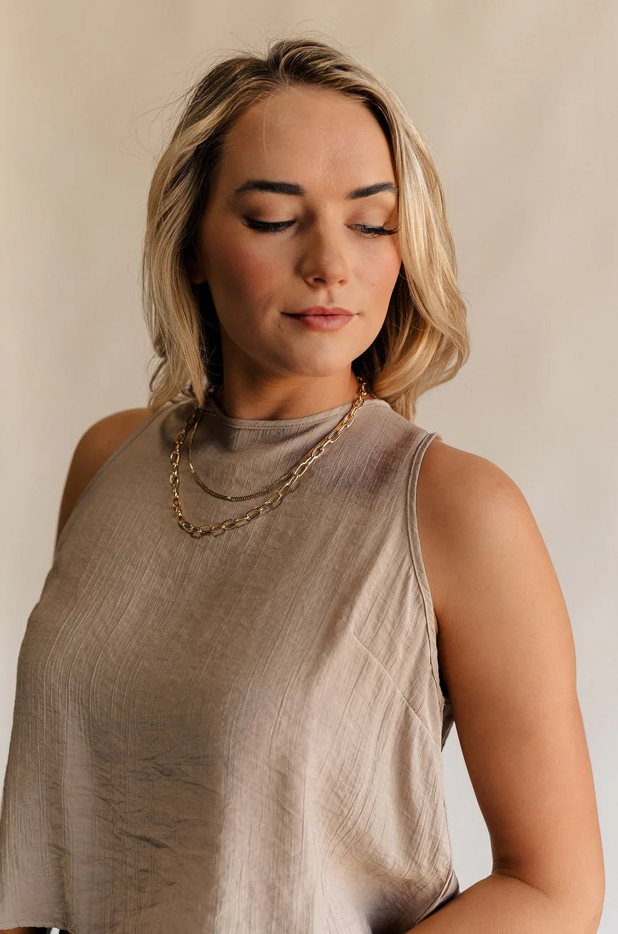 Annalise Gold Chain Layered Necklace - Image 2