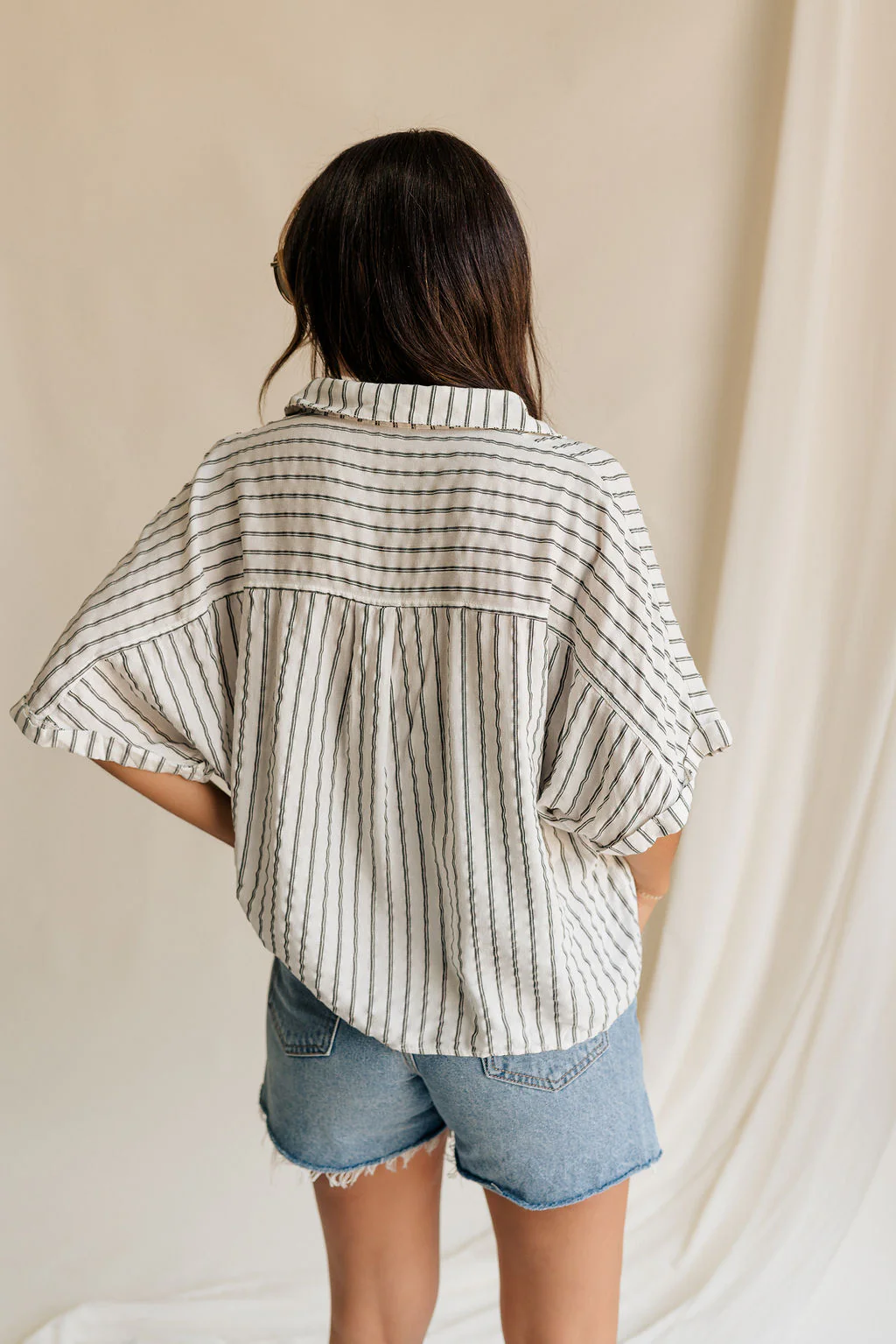 Anne White & Black Striped Top - Image 8