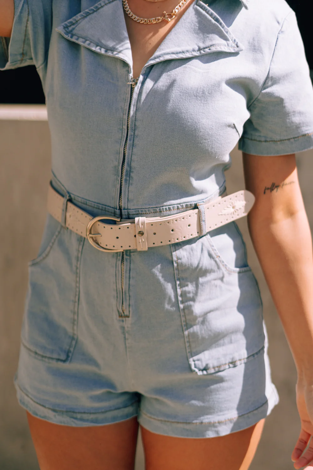 Arana Ivory Western Belt