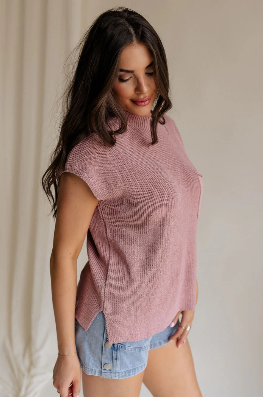 Arana Short Sleeve Pocket Sweater - Image 6