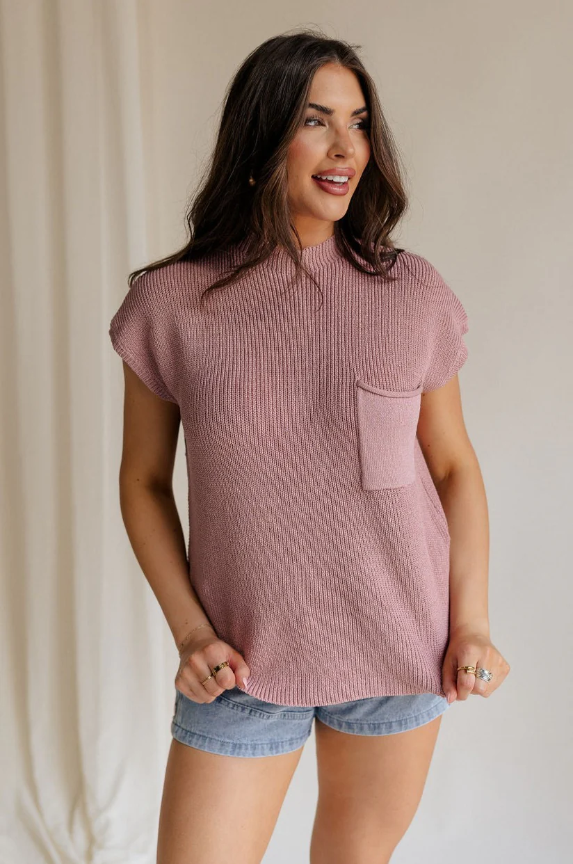 Arana Short Sleeve Pocket Sweater - Image 8