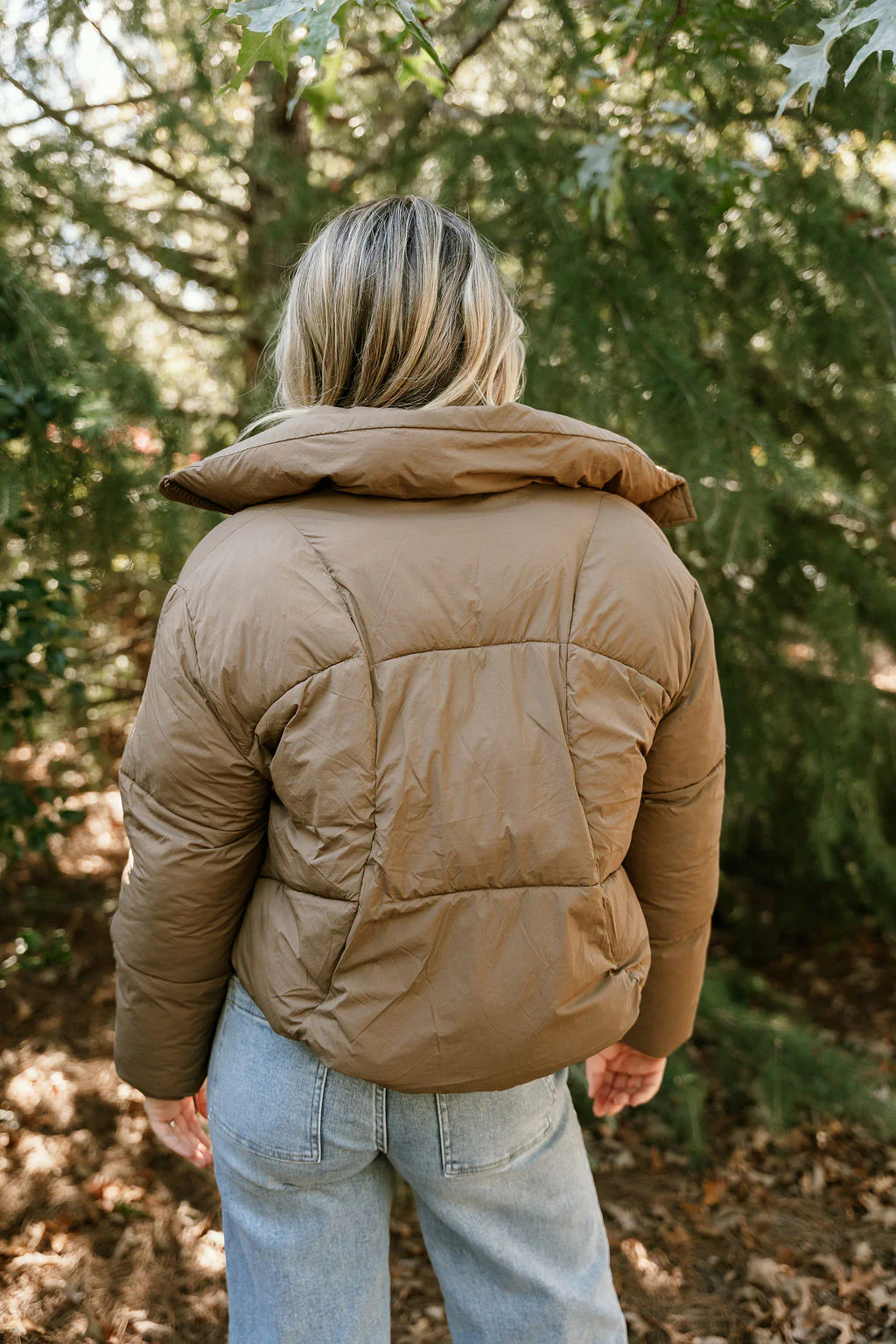 Arden Brown Puffer Jacket - Image 7