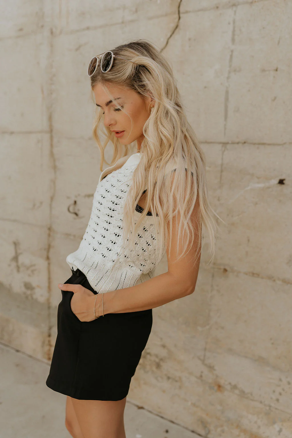 Ariana Cream Crochet Tank Top - Image 4