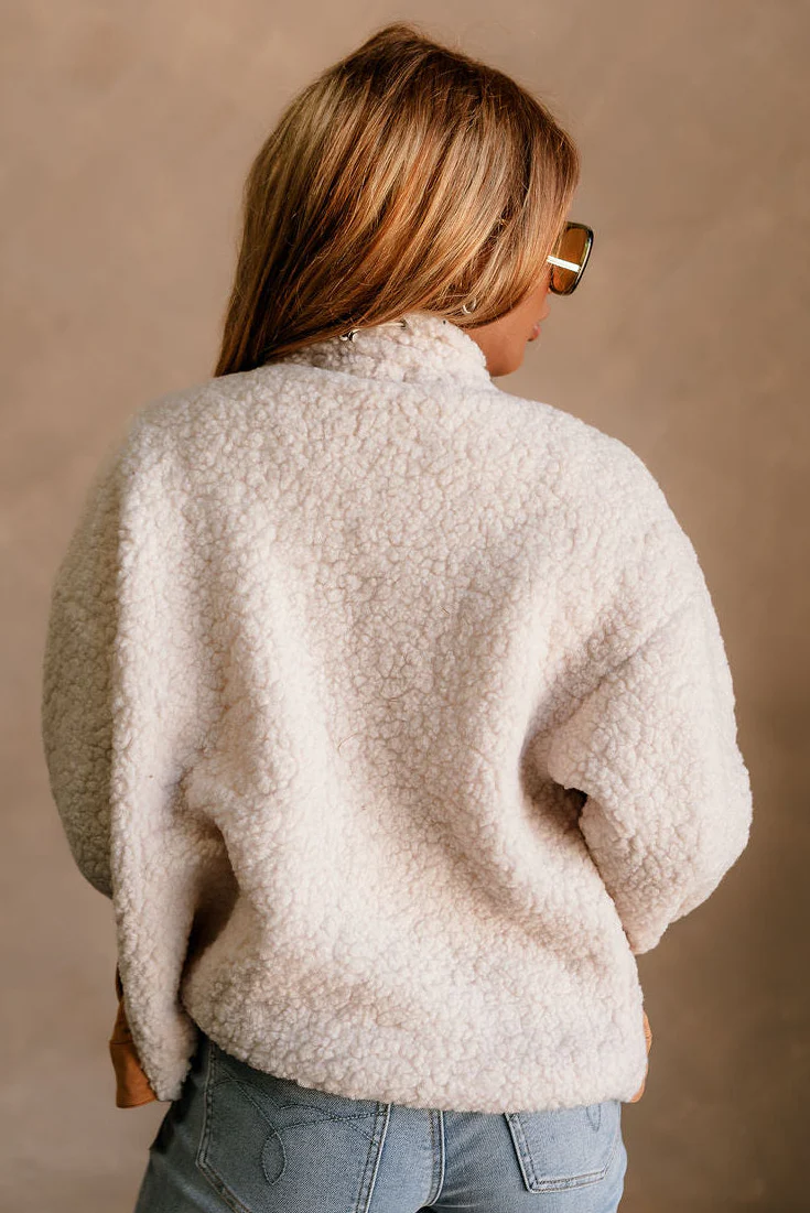 Ashland Camel Suede & Sherpa Jacket - Image 9