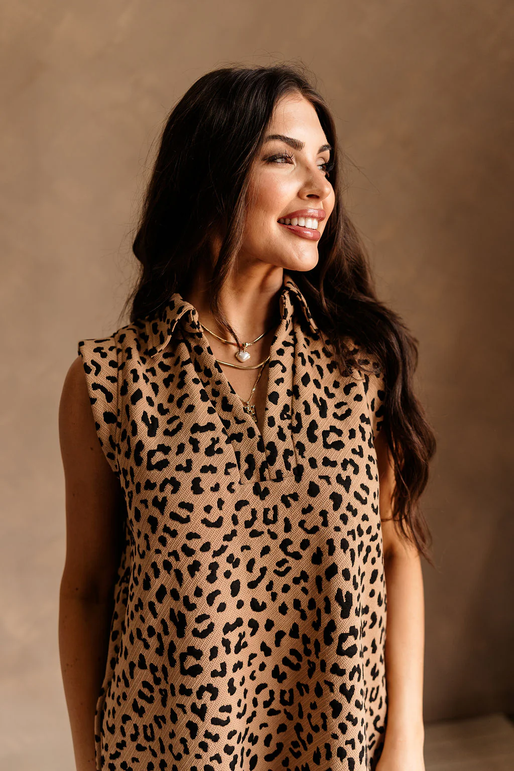Ashley Leopard Print Mini Dress - Image 3