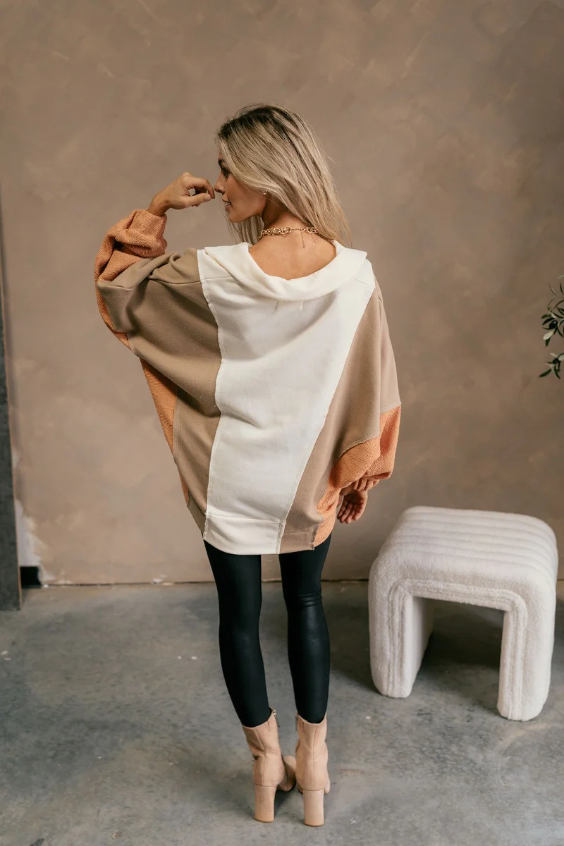 Ashley Neutral Color Block Sweatshirt - Image 5