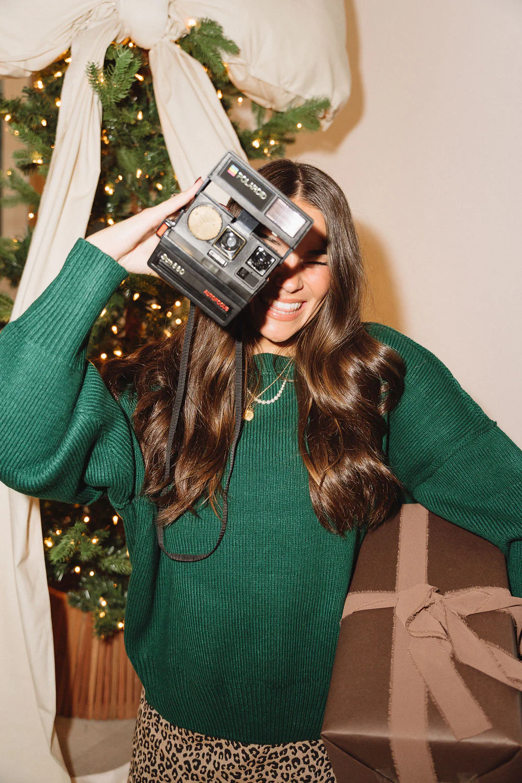 Aspen Dark Green Ribbed Knit Sweater