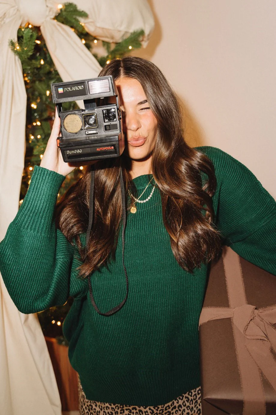 Aspen Dark Green Ribbed Knit Sweater - Image 6