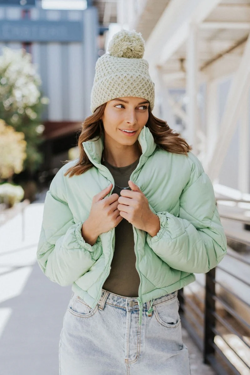 Aspen Puffer Jacket in Green