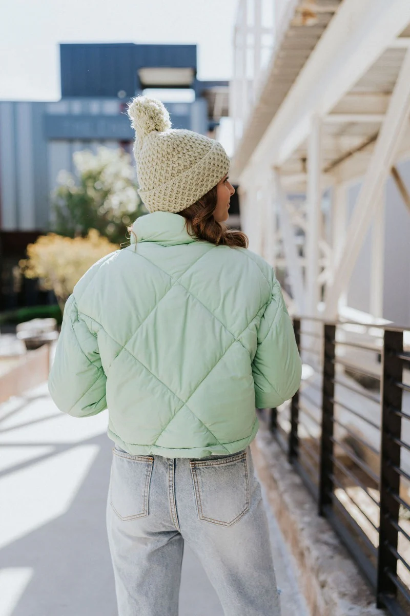 Aspen Puffer Jacket in Green - Image 6