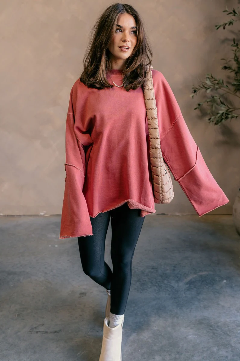 Astro Brick Red Long Sleeve Sweatshirt - Image 2