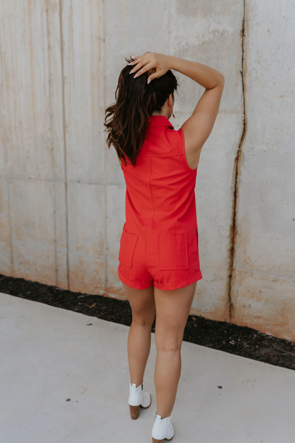 Athena Front Zip-Up Halter Romper - Image 14
